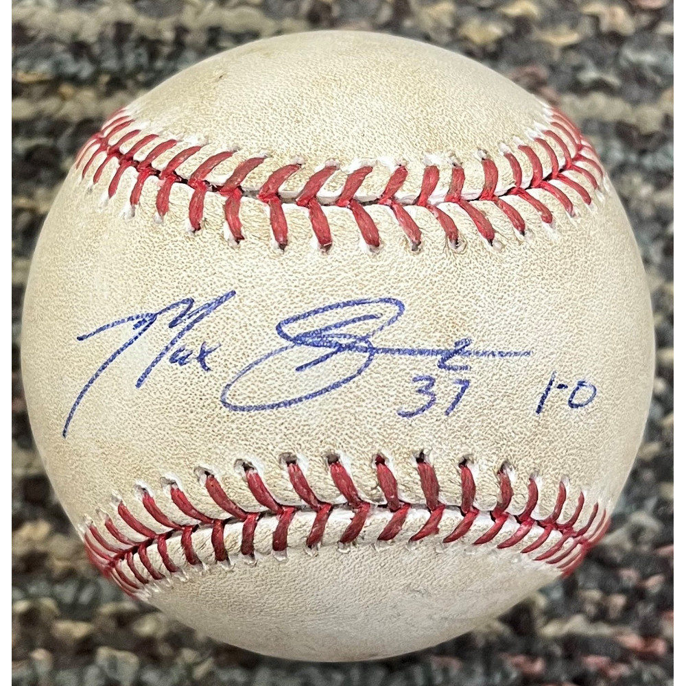 3*T様 マックス・シャーザー サイン入り野球 Game-Used Baseball: Max Scherzer Autographed Pitched Baseball with