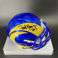HOF - Rams Jack Youngblood Signed Mini Helmet with HOF 01 Inscription
