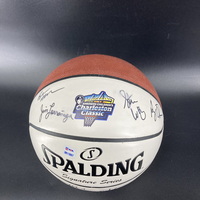 Shriners - Multi Sign Spalding Basketball Signed By Jim Larranaga  Ben M...