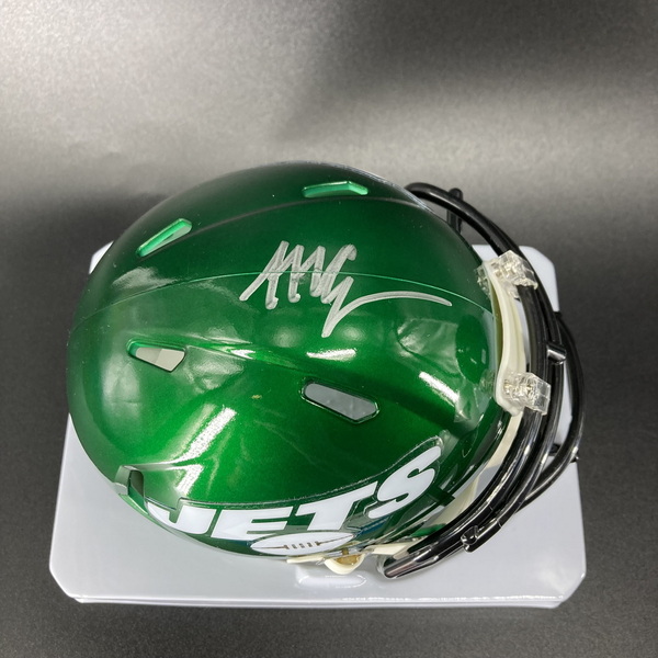 NFL - Jets Malachi Corley Signed Mini Helmet