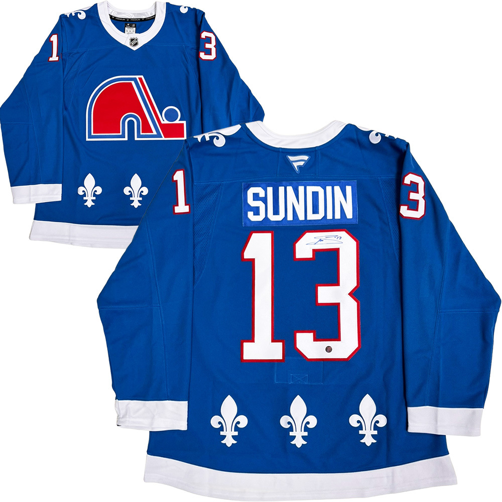Mats Sundin Autographed Quebec Nordiques Fanatics Premium Jersey