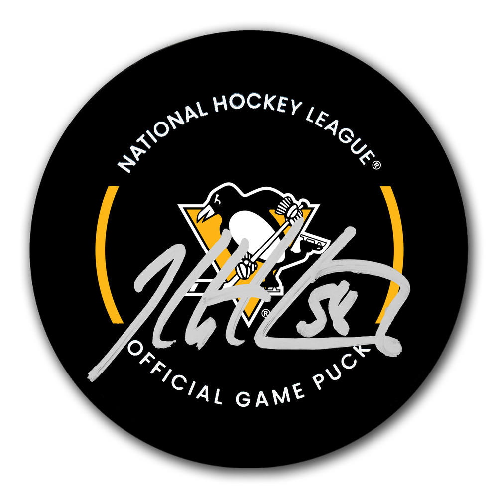 Kris Letang Autographed Pittsburgh Penguins Official Game Puck
