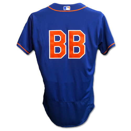 Team Issued Blue Alt. Home Bat Boy Jersey 2019 Season New York Mets