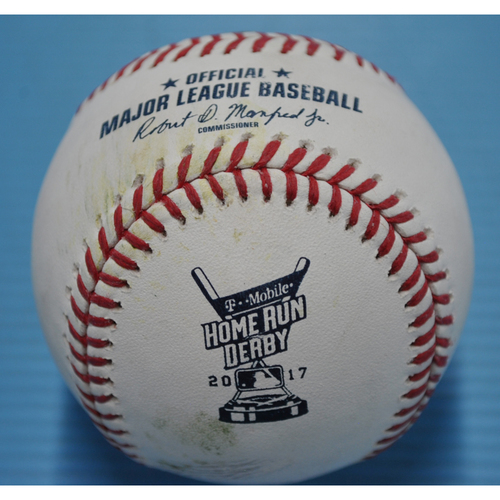 Game-Used Baseball - 2017 Home Run Derby - Pitcher - Cody Bellinger - Round 2, Home Run 7