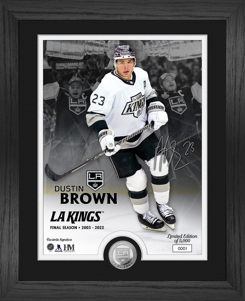 Dustin Brown LA Kings Final Season Silver Coin Photo Mint LE #1