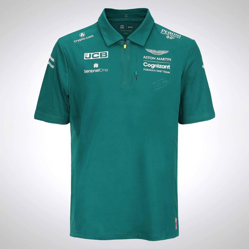Lance Stroll 2022 Signed Polo Shirt F1 Authentics