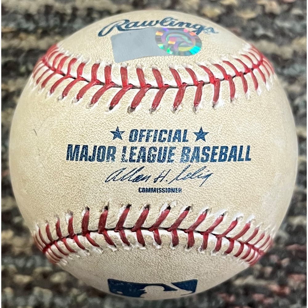 Game-Used Baseball: Max Scherzer Autographed Pitched Baseball with