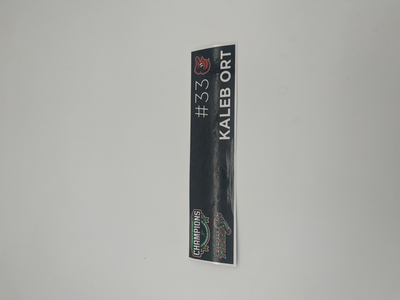 Photo of 2024 Locker Tag Kaleb Ort #33