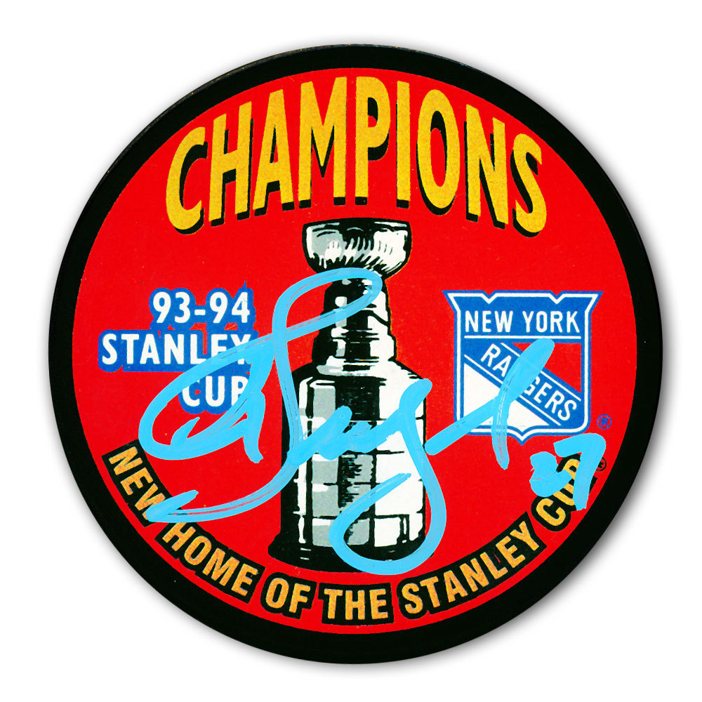 Alex Kovalev New York Rangers 1994 Stanley Cup Champions Autographed Puck