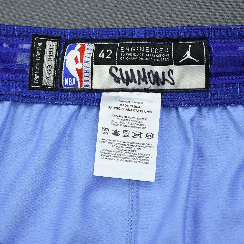 Ben Simmons 2020 NBA All Star Game Worn Shorts Team LeBron 1st And 2nd Quarter NBA 