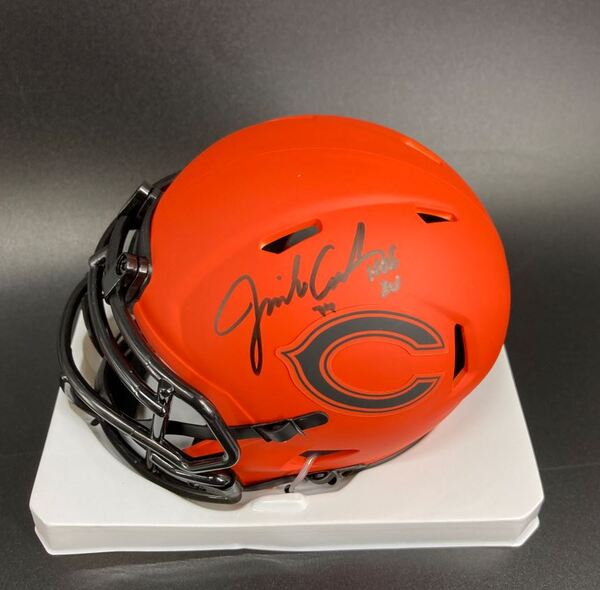 HOF - Bears Jimbo Covert Signed Rave Mini Helmet