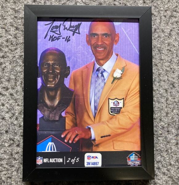 HOF - Colts Tony Dungy NFL Auction Exclusive Signed 5x7 Photo Individual...
