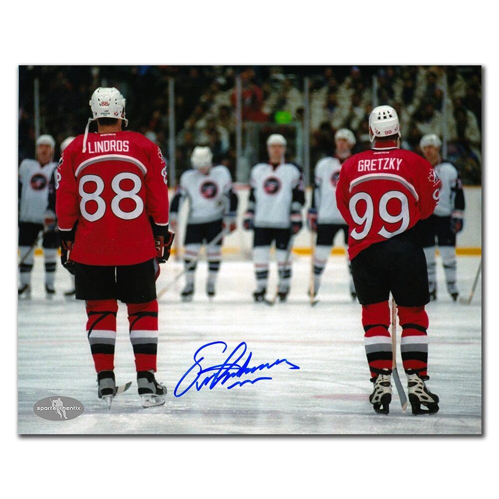 Eric Lindros Autographed Team Canada 1998 Olympics 8x10 Photo
