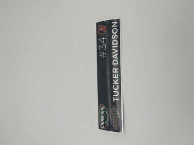 Photo of 2024 Locker Tag Tucker Davidson #34