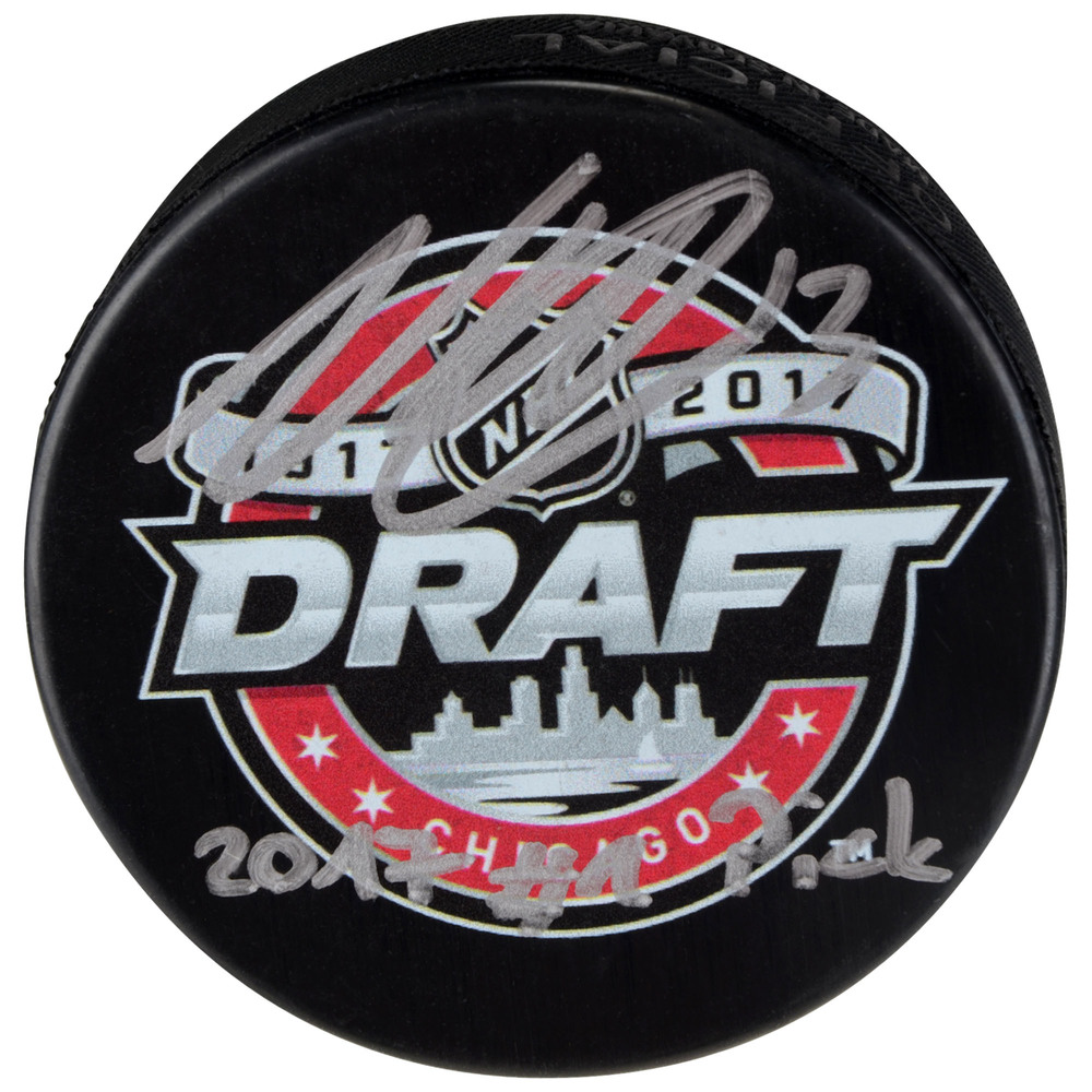 Nico Hischier Signed New Jersey Devils Puck main image 1