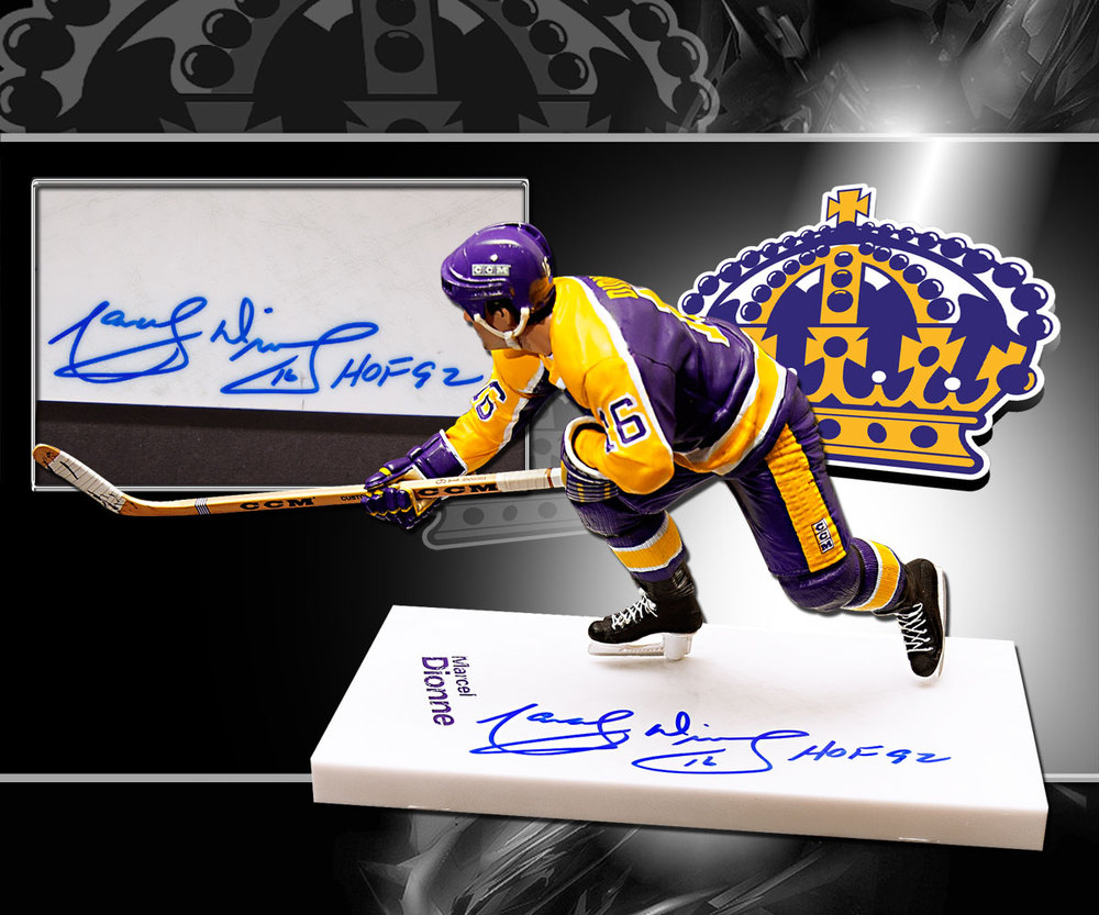 Marcel Dionne Los Angeles Kings HOF Autographed McFarlane Figurine