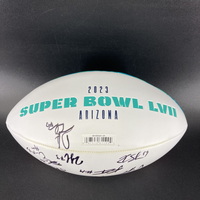 NFL - Chiefs Multi Sign Super Bowl LVII Commemorative Panel Ball Signed ...