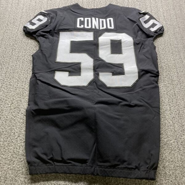 STS - Raiders Jon Condo Game Worn Jersey 2017 Season Size 44