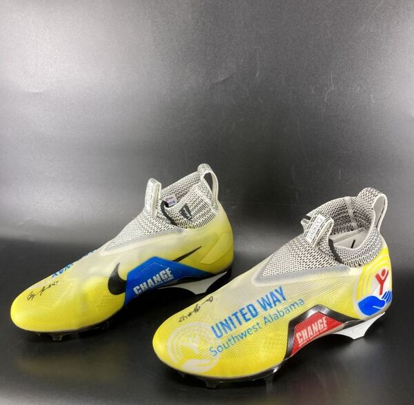 MCMC - 49ers Bryce Huff Signed (Worn Pregame) Custom Cleats 2025 Season ...