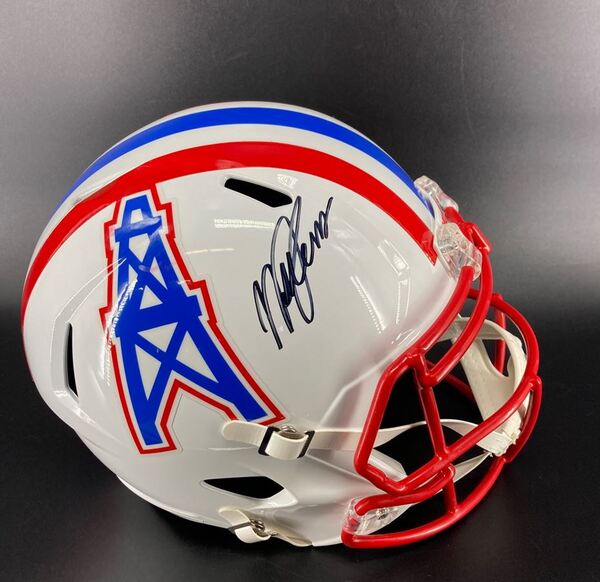 Oilers - Will Levis Signed Replica Speed Helmet