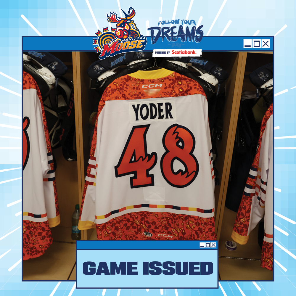 CHASE YODER Game Issued Follow Your Dreams Jersey