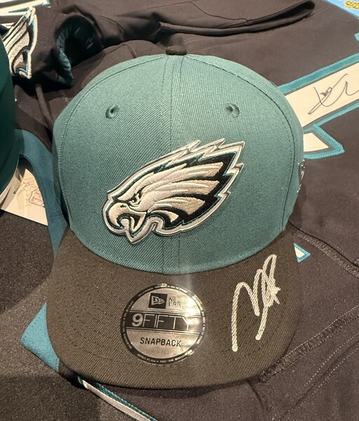 Makai Lemon  Autographed Eagles Draft Hat - 1st official signed team hat...