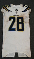 Crucial Catch - Chargers Melvin Gordon game worn Chargers jersey (Octobe...