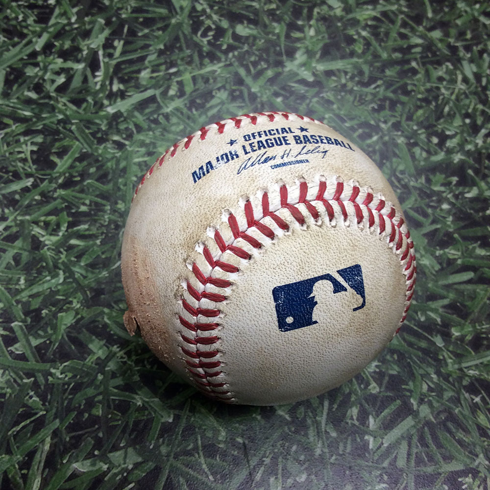 Brewers Charity Auction GameUsed Baseball Tanaka to Ramirez; Foul