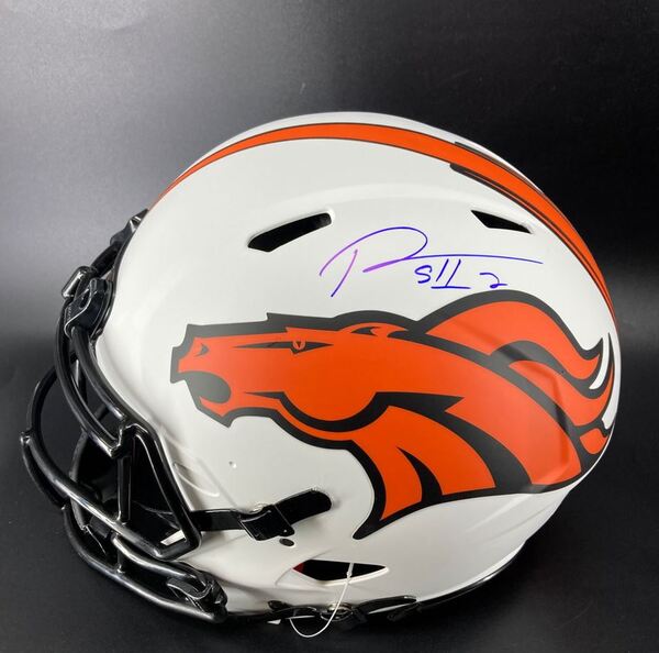 NFL - Broncos Patrick Surtain Signed Authentic Lunar Eclipse Speed Helmet