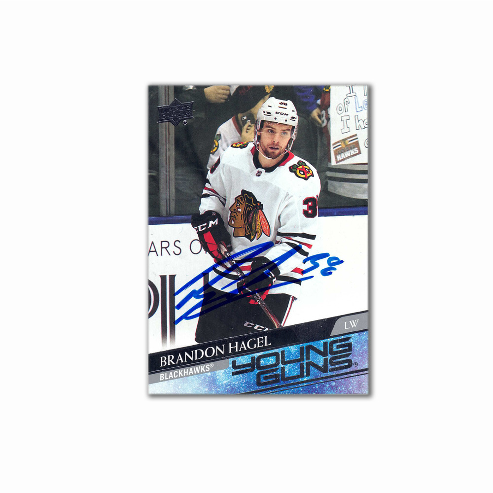 2021-21 UD Young Guns #491 BRANDON HAGEL Autographed Rookie Card