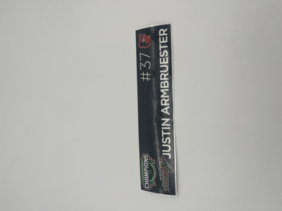 Photo of 2024 Locker Tag Justin Armbruester #37