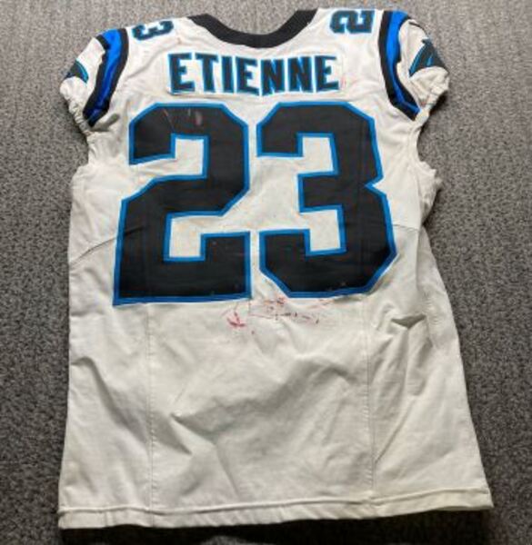 Crucial Catch - Panthers Trevor Etienne Game Worn Jersey (9/28/2025) Siz...