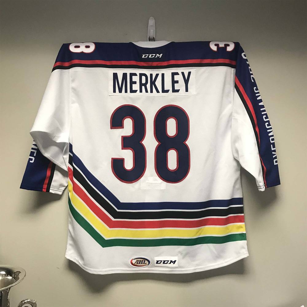 AHL Authentic Tucson Roadrunners Olympics Jersey Issued to 38 Nick