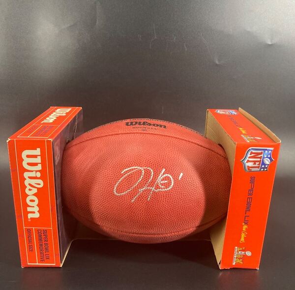NFL - Eagles Jalen Hurts Signed Authentic Football With Super Bowl LIX Logo