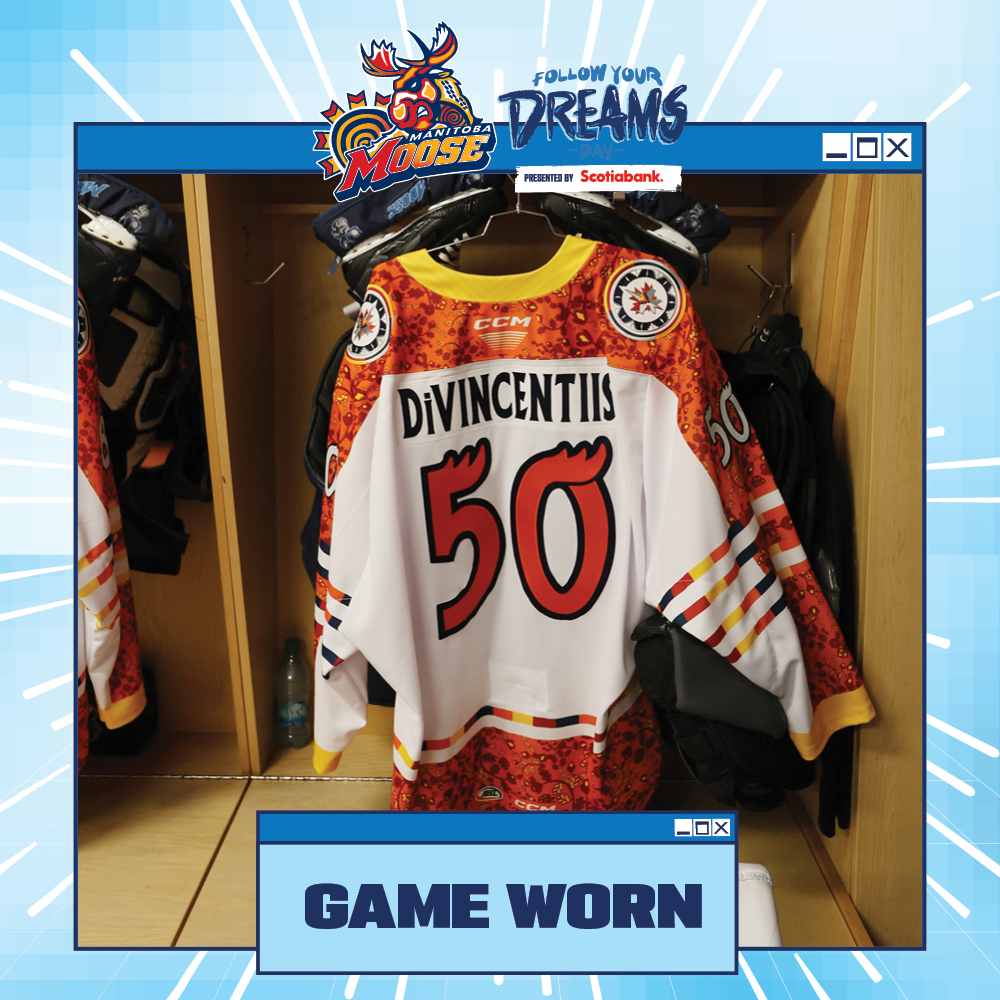 DOMENIC DIVINCENTIIS Game Worn Follow Your Dreams Jersey