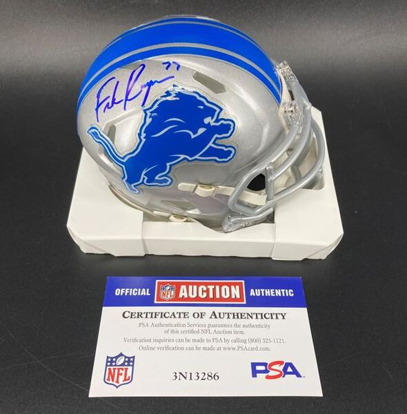 NFL - Lions Frank Ragnow Signed Mini Helmet