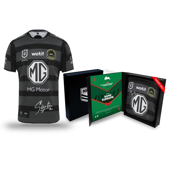 Cody Walker South Sydney Rabbitohs ANZAC Round Signed Player Jersey 