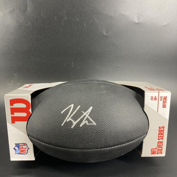NFL - Patriots Kyle Williams Signed Black Composite Silver Series Football