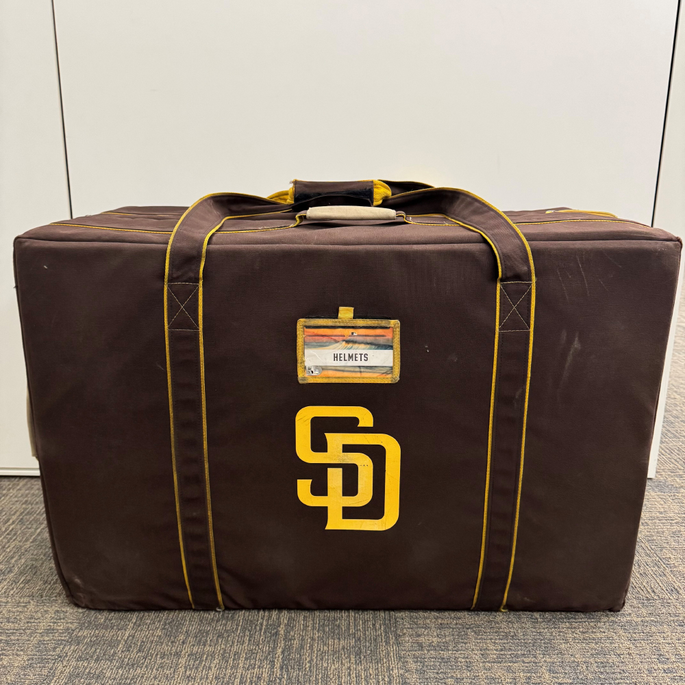 36 in x 24 in x 20 in San Diego Padres Team-Issued Helmet