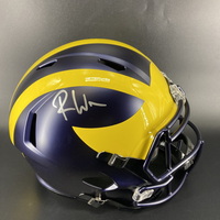 NFL - Michigan Roman Wilson Signed Replica Speed Helmet