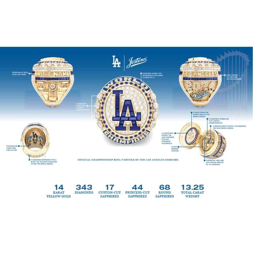 Personalized 2024 World Series Ring | Los Angeles Dodgers Auctions