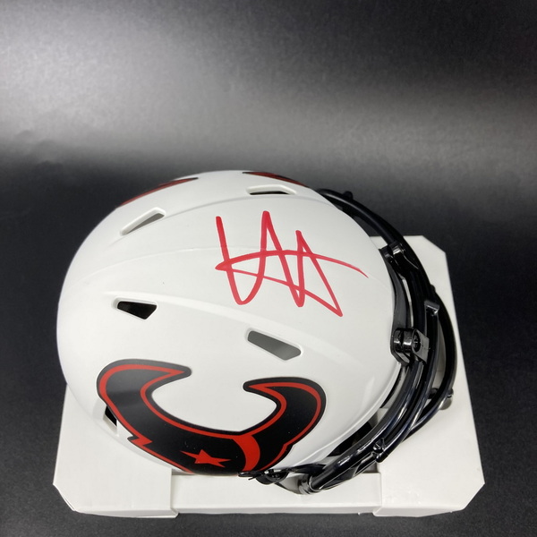 NFL - Texans Will Anderson signed lunar eclipse mini helmet