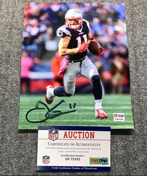 Patriots - Julian Edelman Signed 8x10 Photo