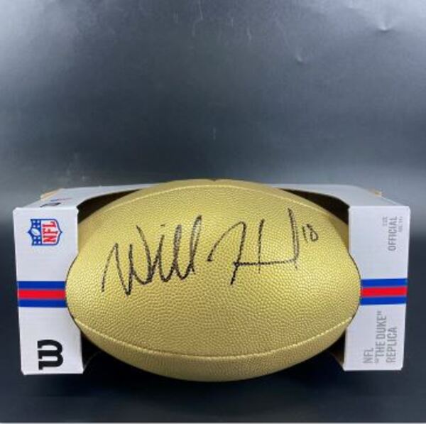 NFL - Steelers Will Howard Signed Gold Composite Football