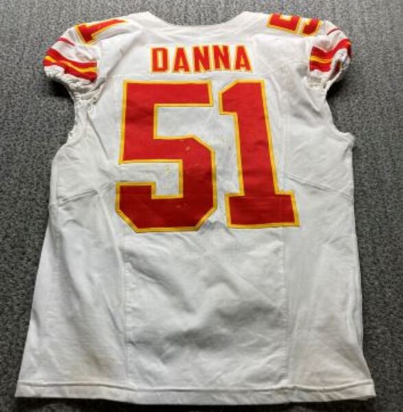 Sao Paulo Game - Chiefs Mike Danna Game Worn Jersey (9/05/2025) Size 42 ...