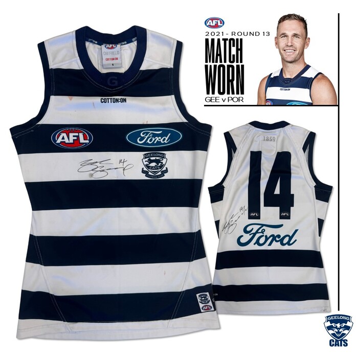 Joel Selwood 2022 Signed Match-Worn Home Guernsey