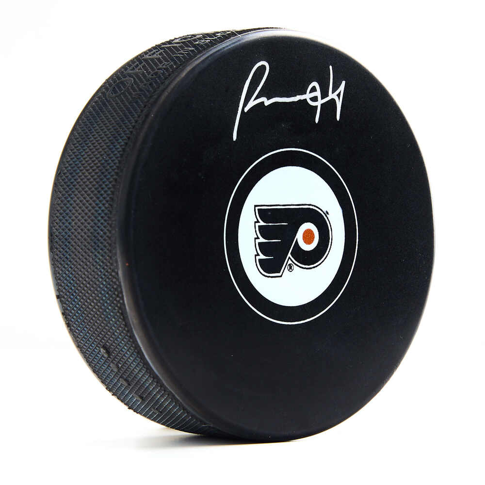 Porter Martone Autographed Philadelphia Flyers Hockey Puck