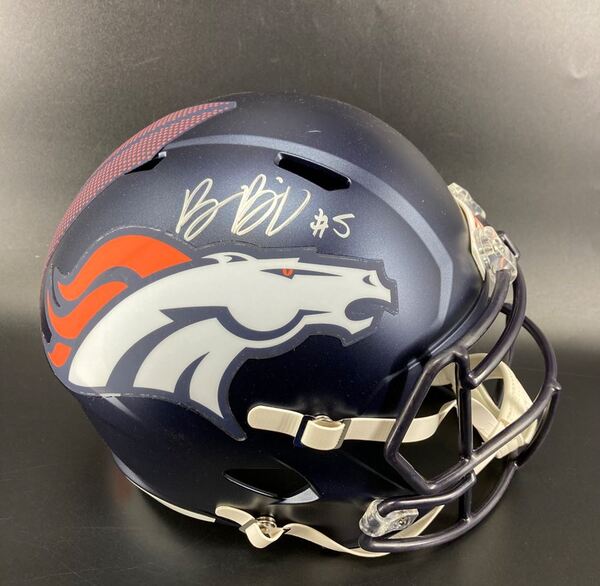 Broncos - Baron Browning Signed Replica Helmet