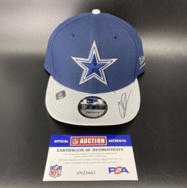 NFL - Cowboys Caleb Downs Signed Hat With 2026 Draft Pin