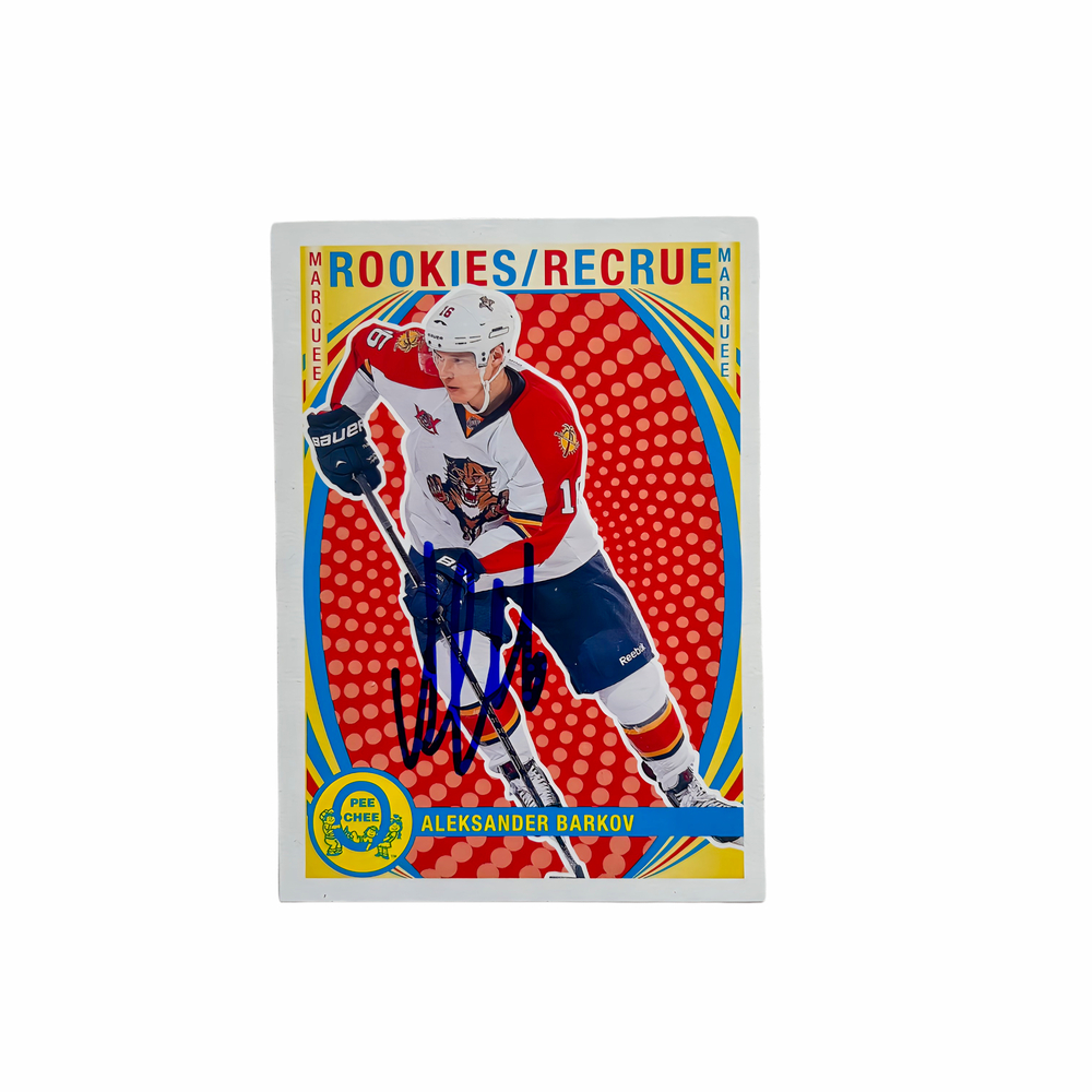2013-14 OPC Marquee Retro #615 ALEKSANDER BARKOV Autographed Rookie Card
